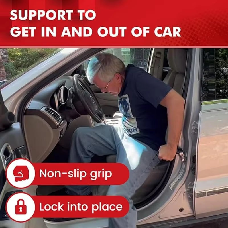 NINEMAX Car Door Assist Handles for Elderly People Portable Multifunctional Seat Belt Cutter Elderly Specific Window Breaker