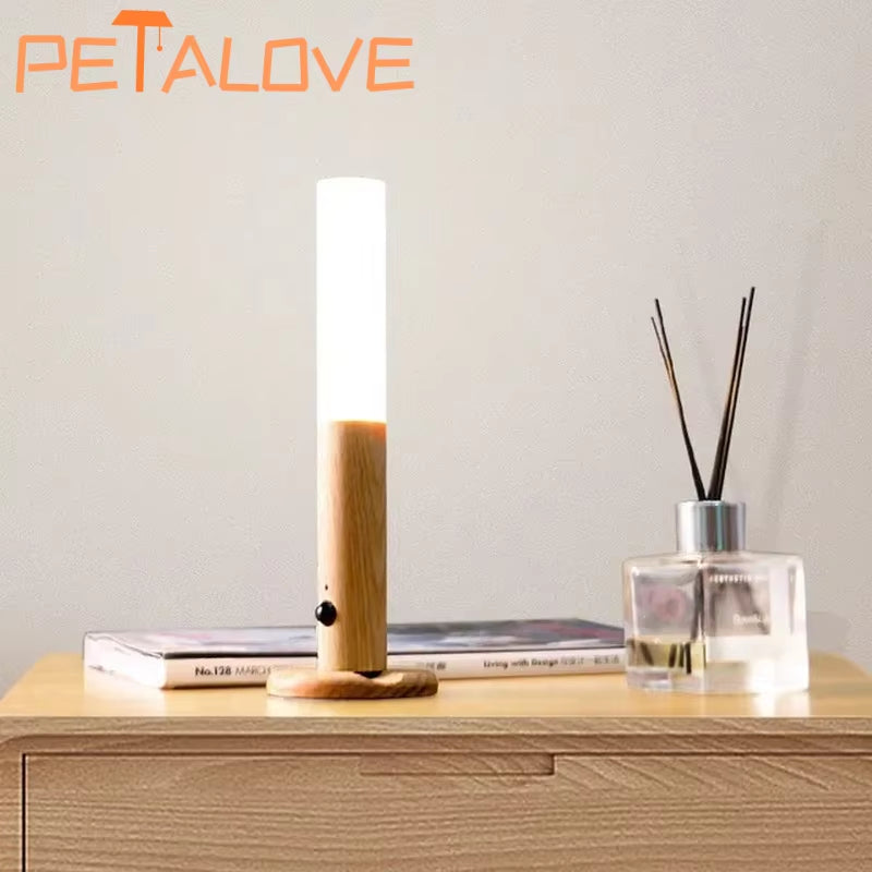 1Pc Intelligent Human Body Induction Night Light, LED Rechargeable Corridor Cabinet Wall Light, Household Toilet Wall Induction