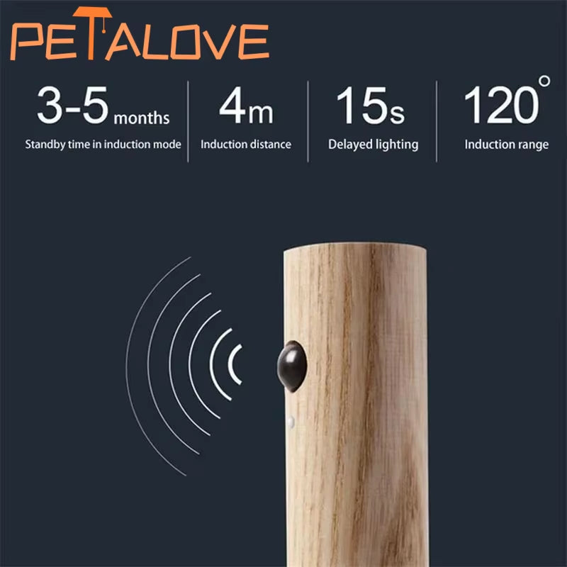 1Pc Intelligent Human Body Induction Night Light, LED Rechargeable Corridor Cabinet Wall Light, Household Toilet Wall Induction
