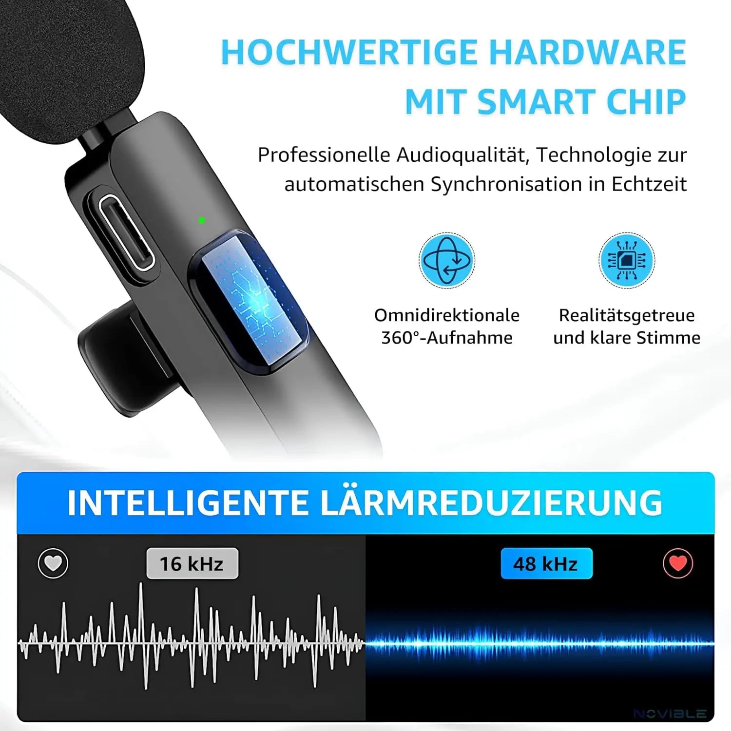 Wireless Lavalier Microphone for Iphone Android Handy Microphone Plug Play Wireless Microphone for Interview Youtube Tiktok