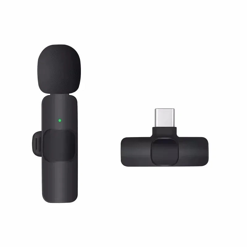 Wireless Lavalier Microphone for Iphone Android Handy Microphone Plug Play Wireless Microphone for Interview Youtube Tiktok