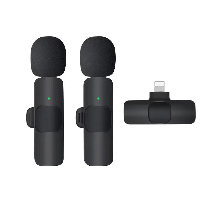 Wireless Lavalier Microphone for Iphone Android Handy Microphone Plug Play Wireless Microphone for Interview Youtube Tiktok